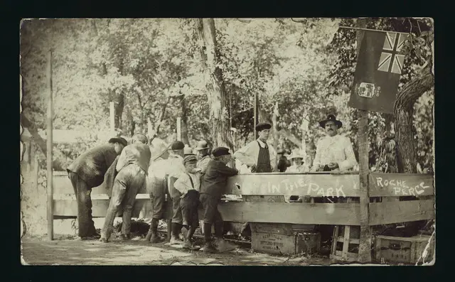 Refreshment stall in the park
